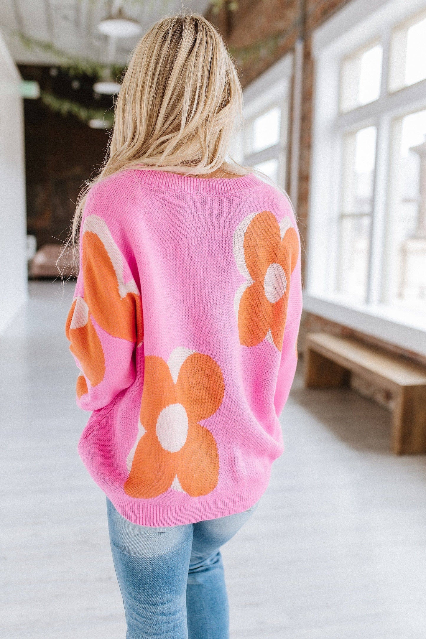 Asher Flower Sweater