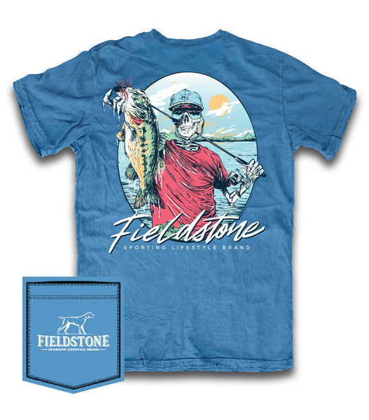 Bass Skeleton Fisherman Tee