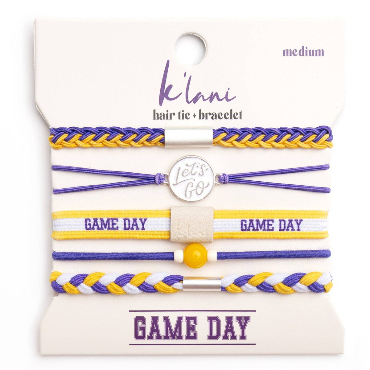 "Game Day" Hair Tie Bracelets
