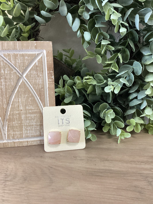 Square Stone Earrings