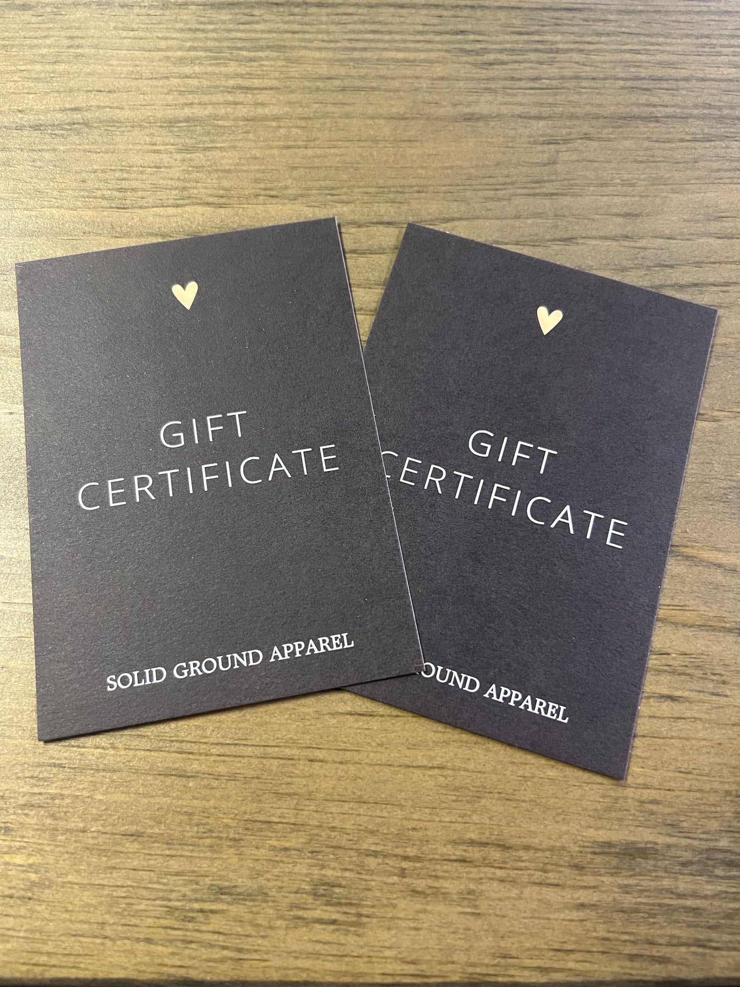 Solid Ground Apparel Gift Certificate