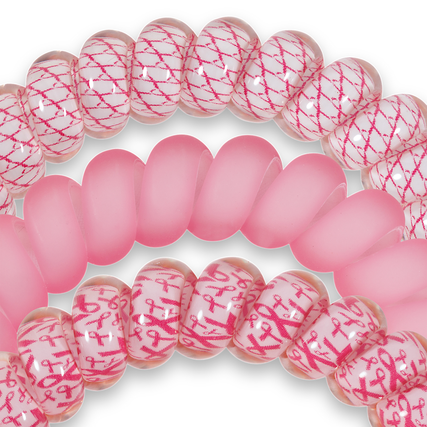 Spiral Hair Coils | Large | Pink and Powerful Hair Ties