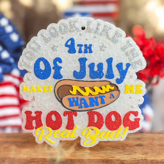 4th of July hotdog Freshie