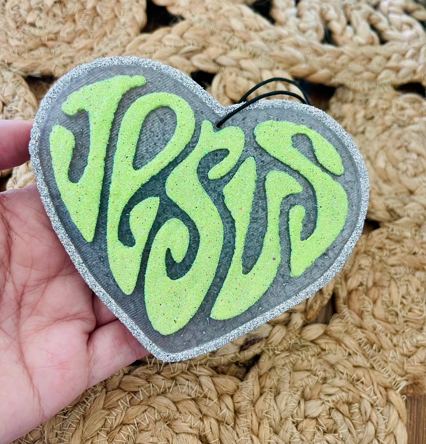 Jesus Heart Car Freshie