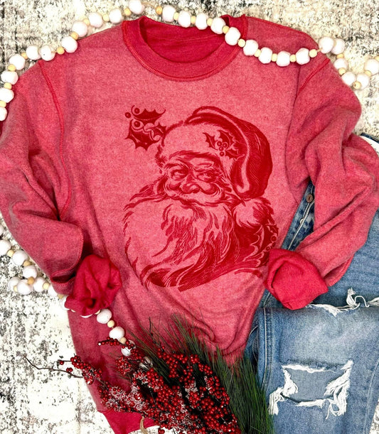 Inside-Out Santa Sweatshirt