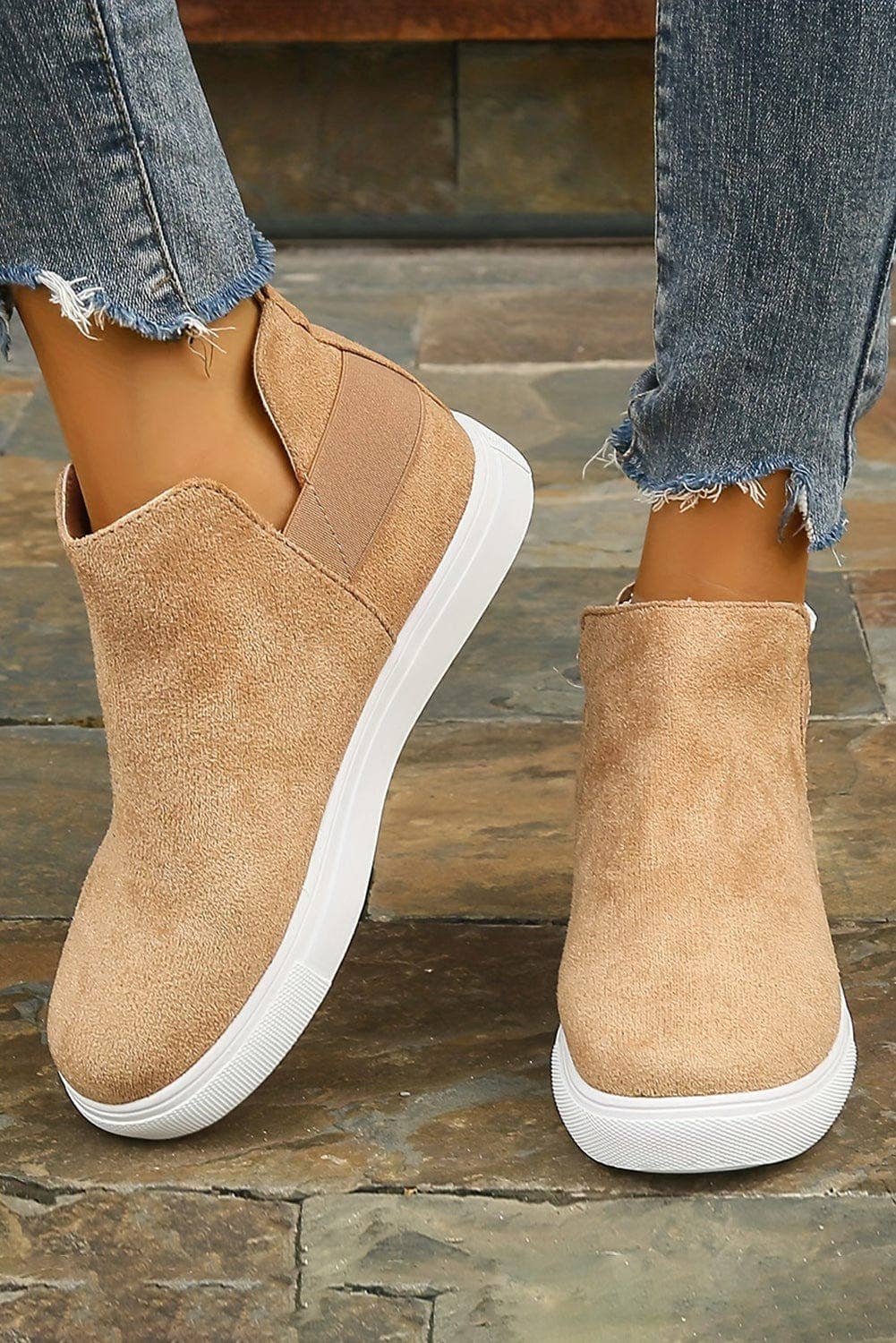 Camel High Top Sneakers