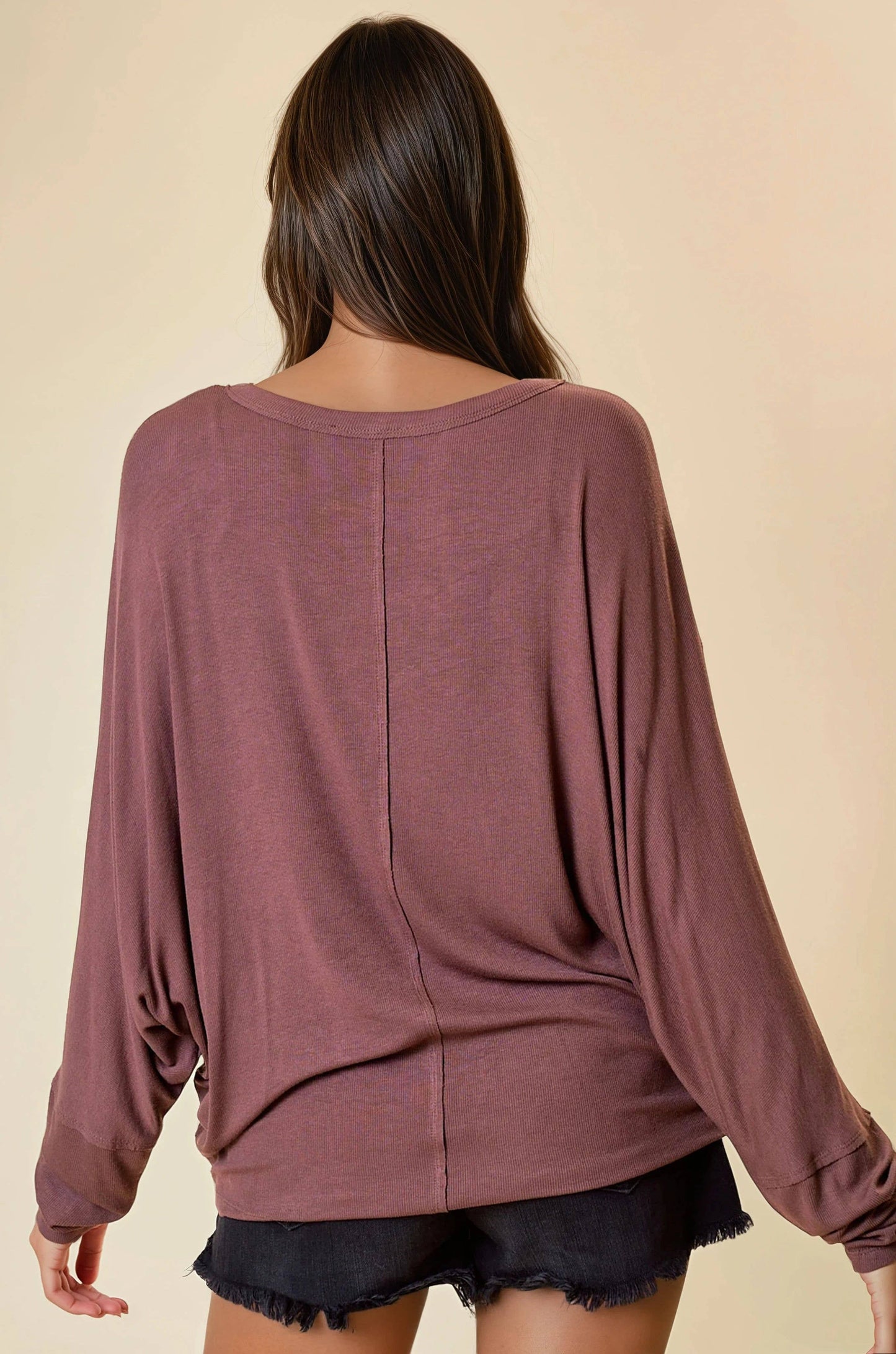DOLMAN SLEEVE OVERSIZED HENLEY