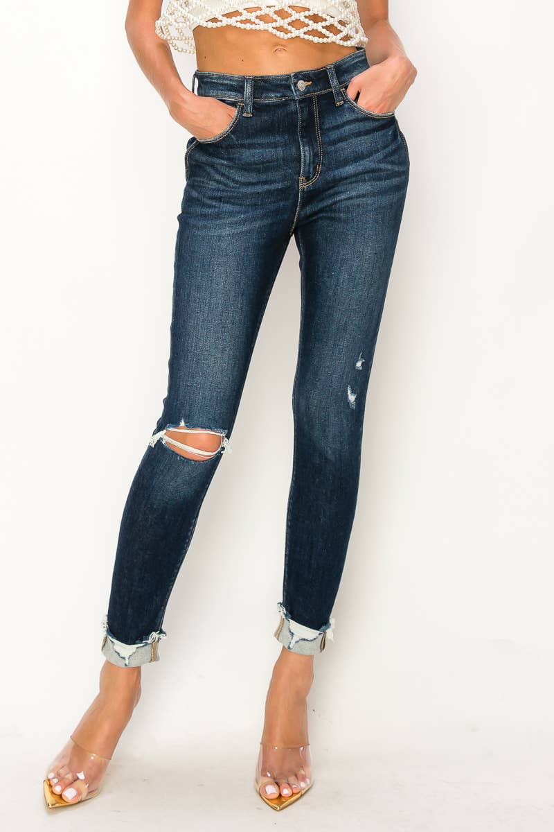 HIGH RISE SKINNY JEANS