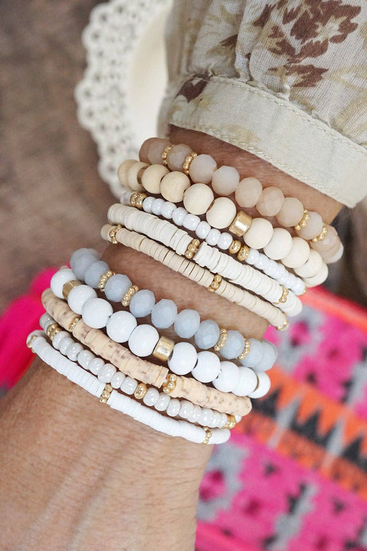 Neutrals Stack Bracelets