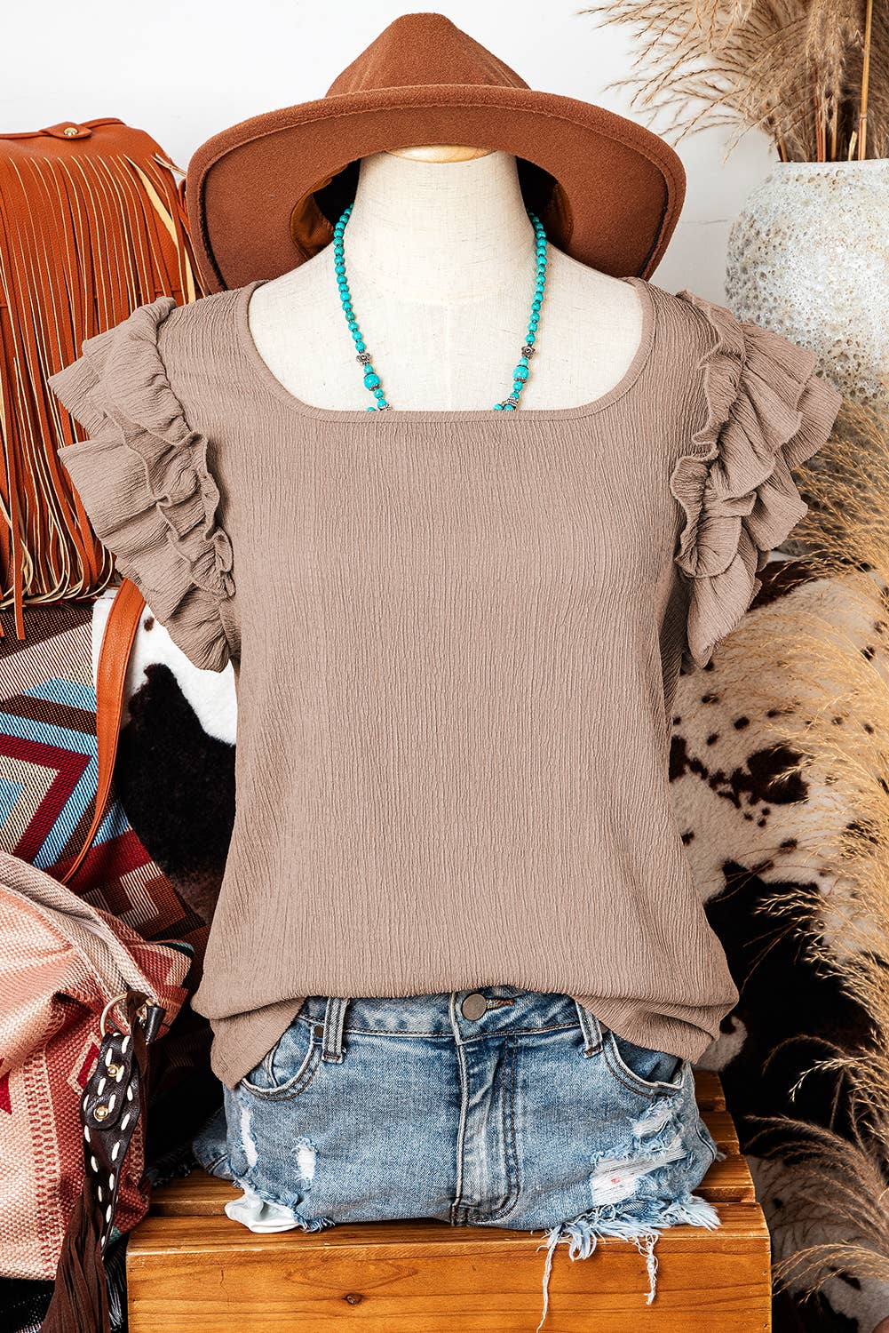 The Penelope Ruffle Tank