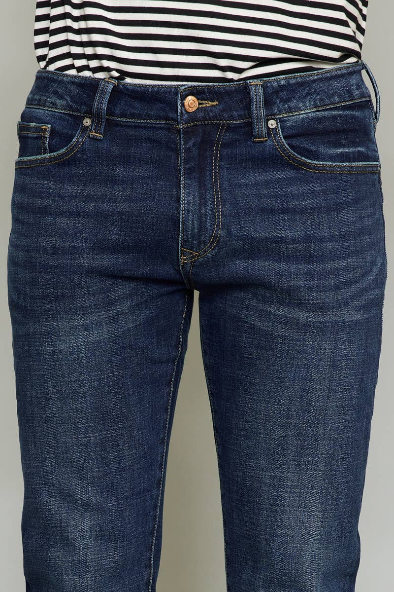 Mens Slim Straight Leg Jeans