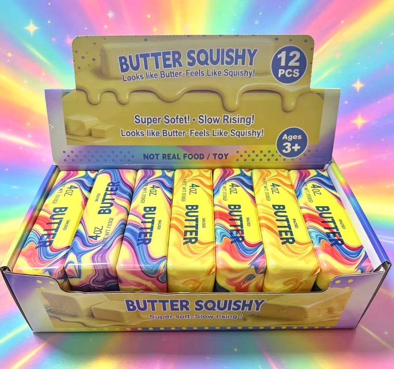 Tie Dye Butter Squishy – Viral “Looks Like Butter” Stress