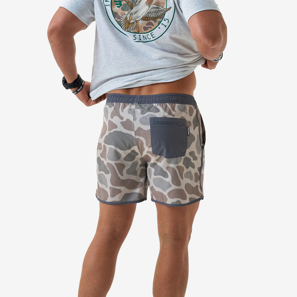Deer Camo Swim Trunks