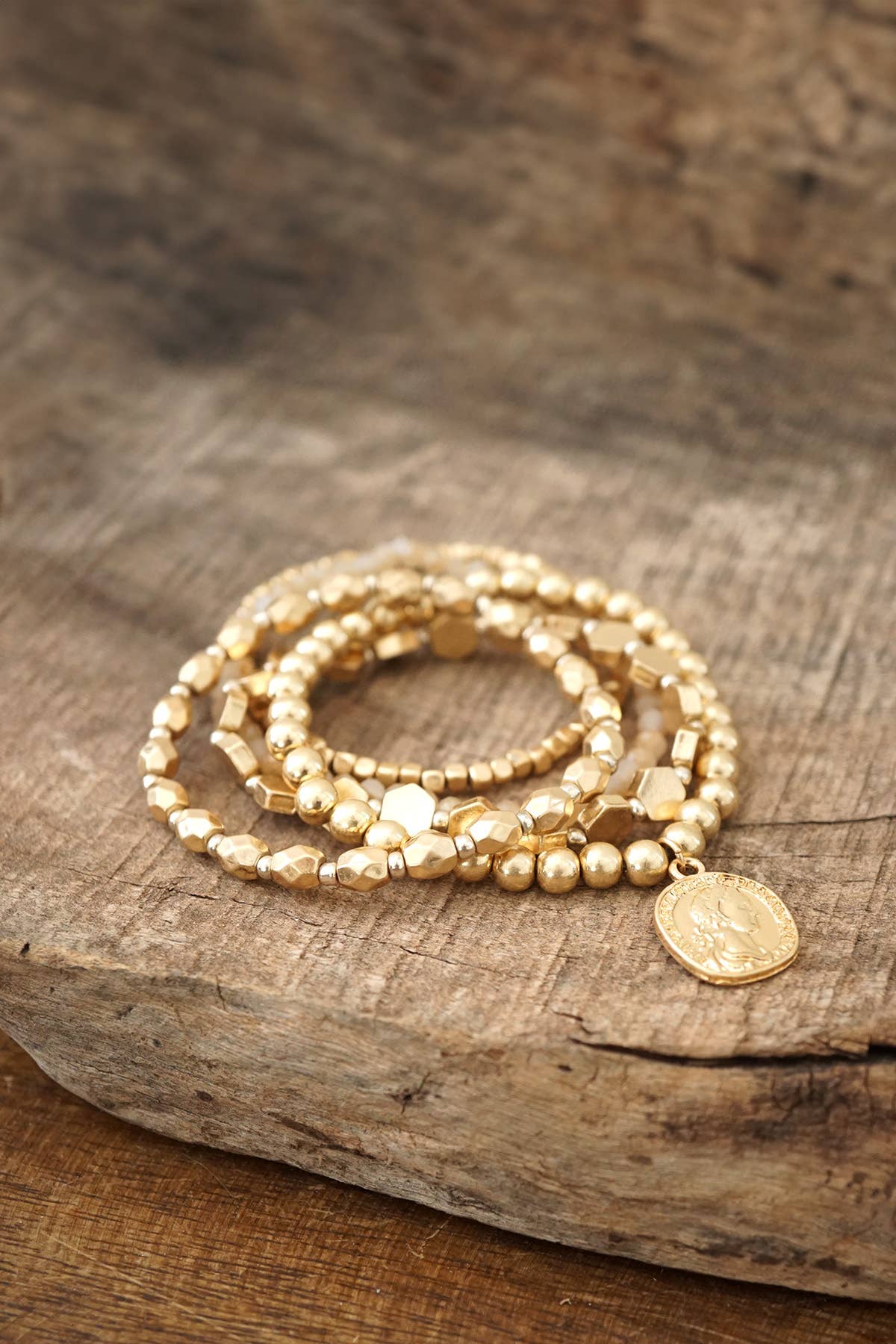 Gold Boho Coin Stack