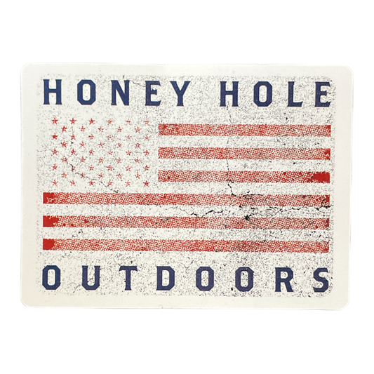 Honey Hole USA Flag Sticker