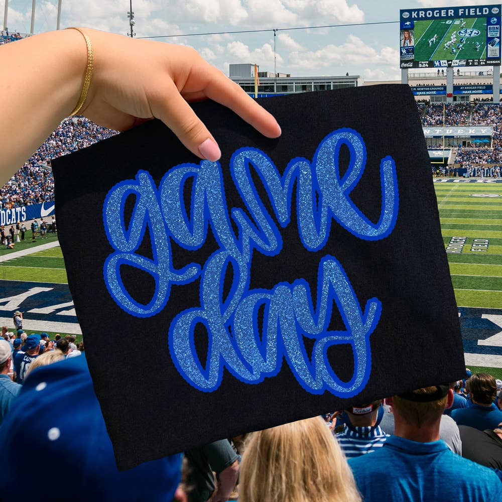 Faux Glitter Game Day DTF Heat Transfer