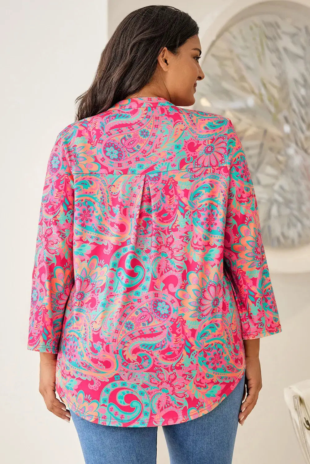 Plus Size Paisley Blouse