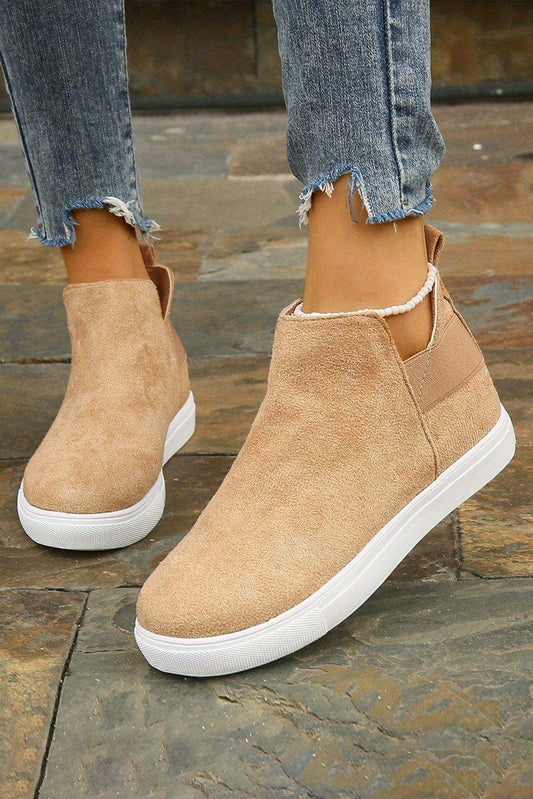 Camel High Top Sneakers