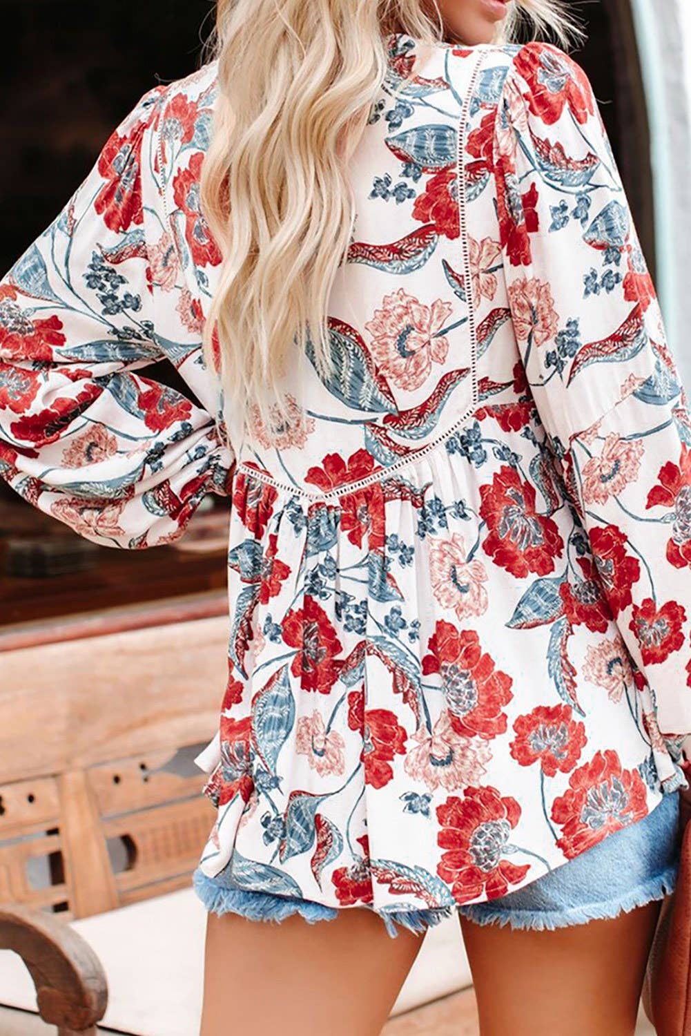 Tassel Floral Boho Top
