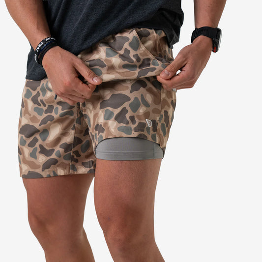 Athletic Shorts- Pintail Camo