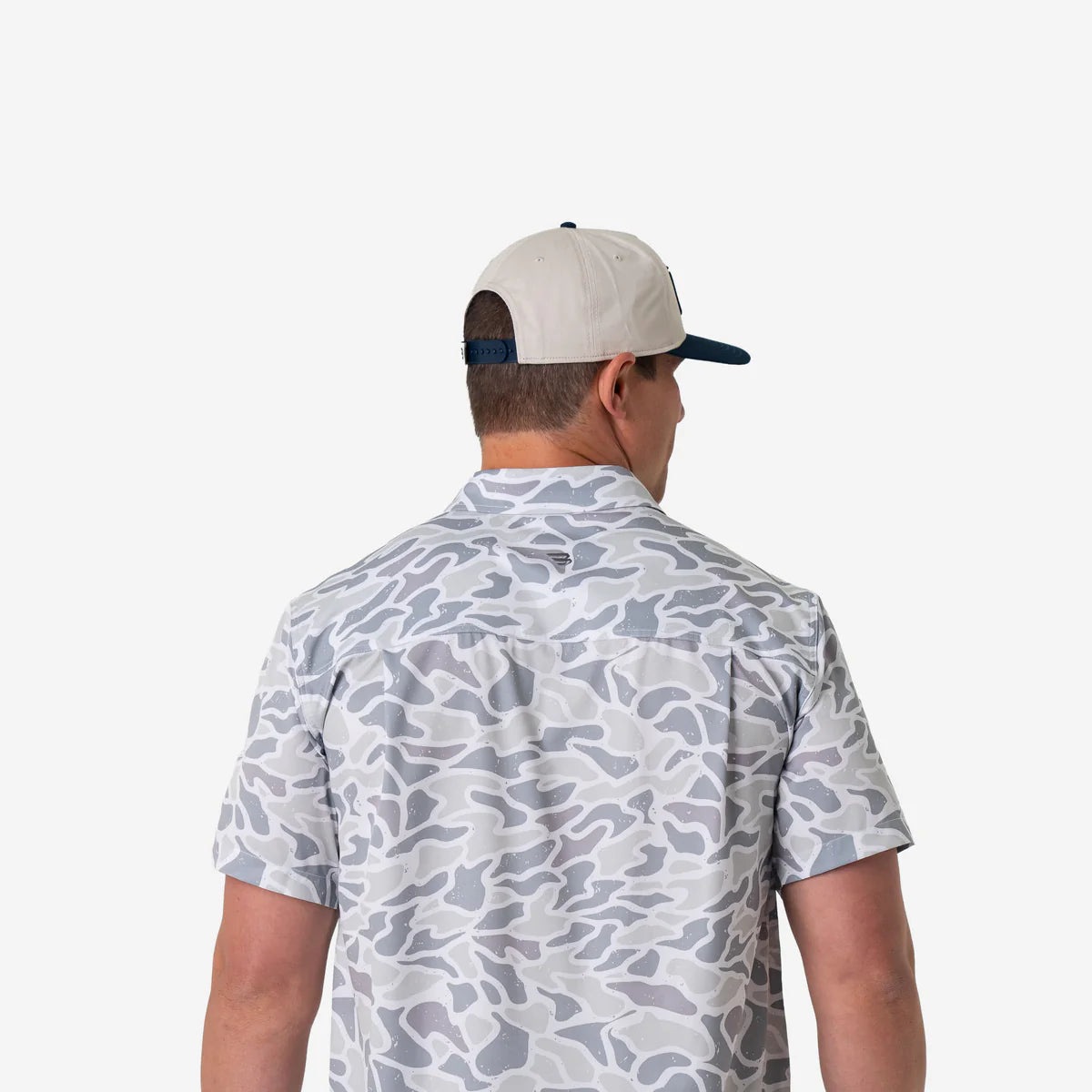 Performance Button Up- White Camo