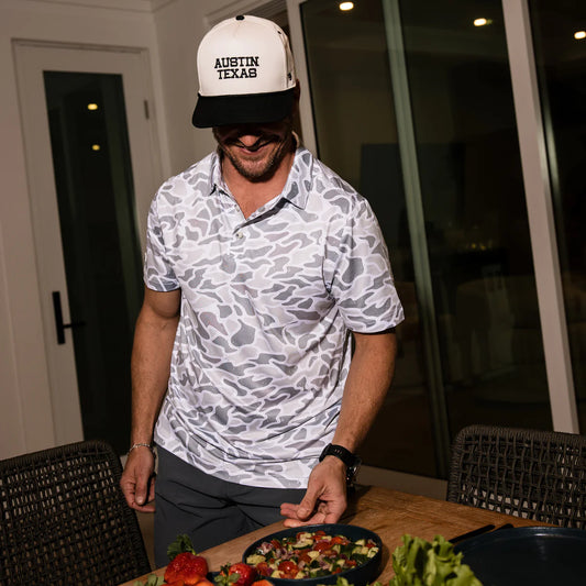 Performance Polo- White Camo