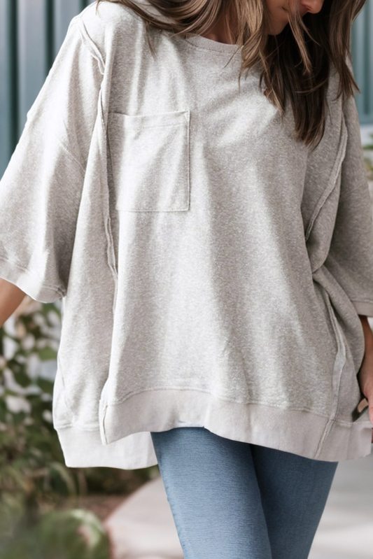 Oversized Comfort Pocket Tee