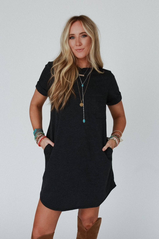 On The Daily Pocket Tee Dress