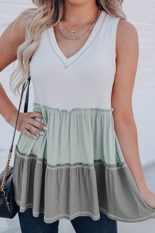 Cute and Sweet Waffle Babydoll Tank